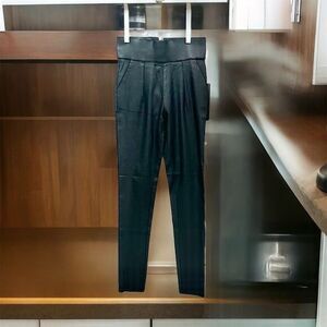 Tiger Mist‎ Women's High-Waisted Faux Leather Pants Black Size Small Whimsigoth